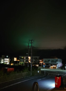 Q.石垣島で夜空が緑色です。なんですか?